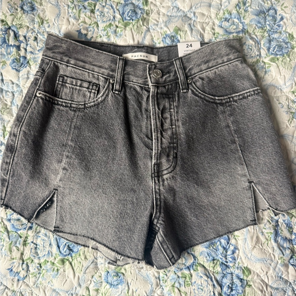 PacSun Women's Charcoal Jean Shorts